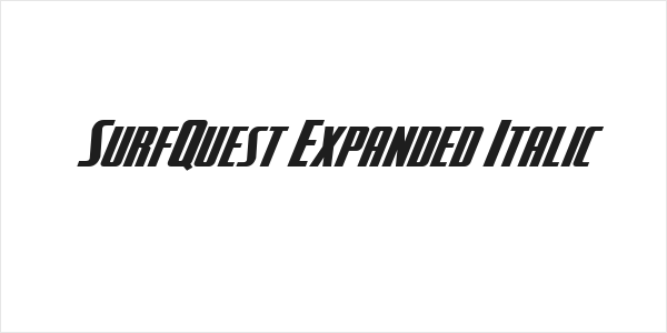 SurfQuest Expanded Italic Logo