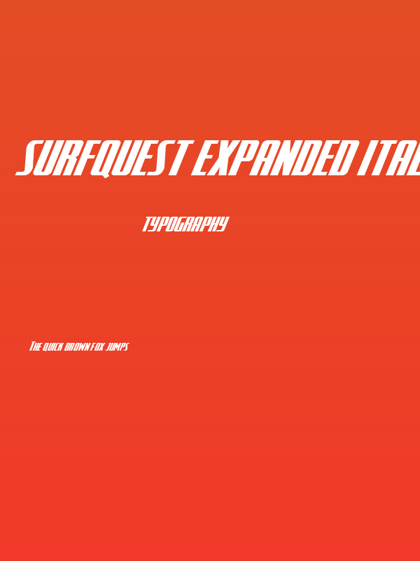 SurfQuest Expanded Italic Poster