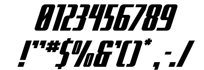 SurfQuest Expanded Semi-Italic Font OTHER CHARS