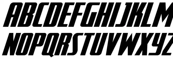 SurfQuest Expanded Semi-Italic Font Litere mari