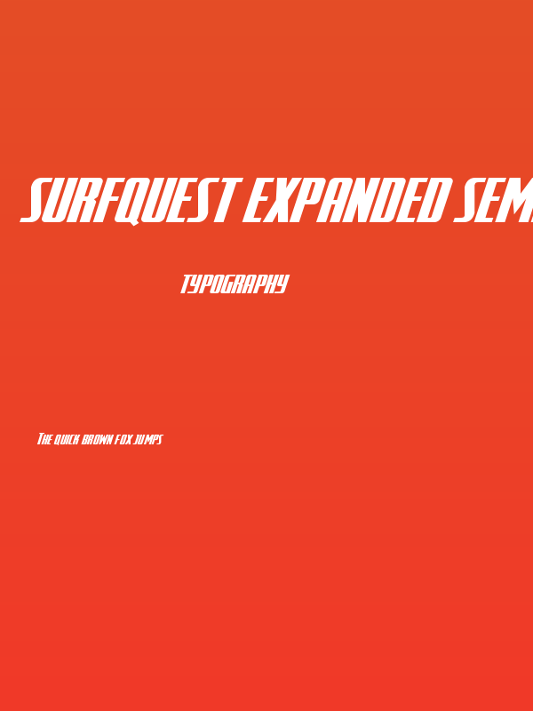 SurfQuest Expanded Semi-Italic Poster