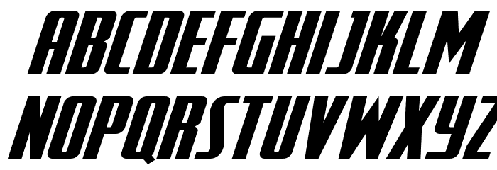 SurfQuest Expanded Semi-Italic Font LOWERCASE