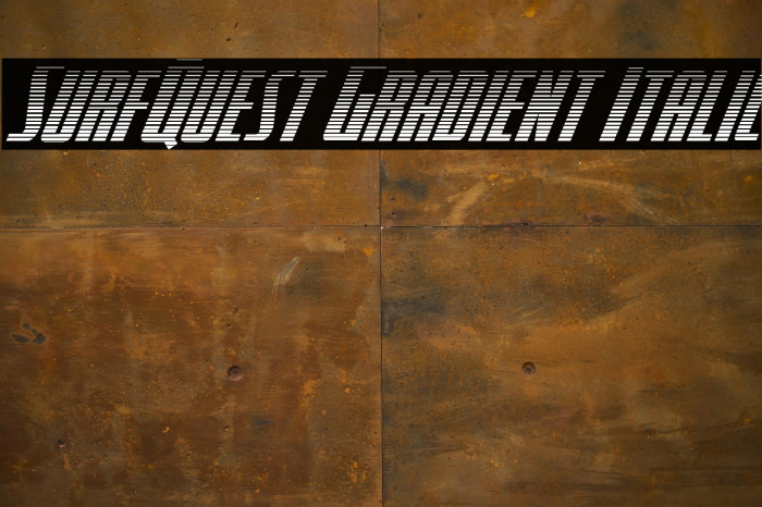 SurfQuest Gradient Italic Example 1