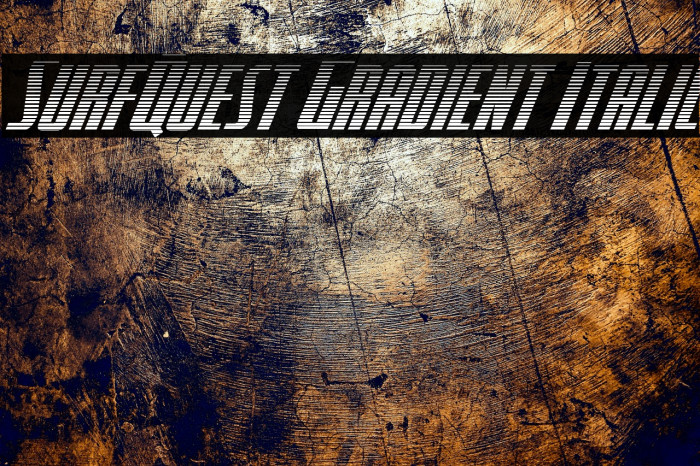 SurfQuest Gradient Italic Example 3