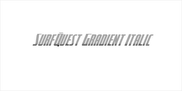 SurfQuest Gradient Italic Logo