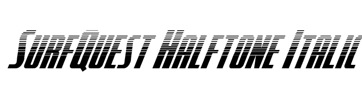 SurfQuest Halftone Italic  Descarca Fonturi Gratis