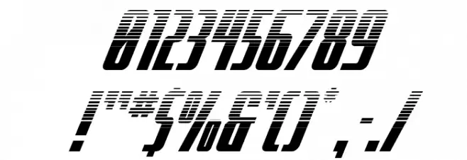SurfQuest Halftone Italic Font OTHER CHARS