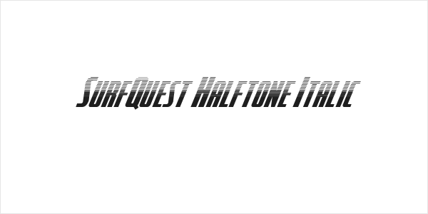 SurfQuest Halftone Italic Logo
