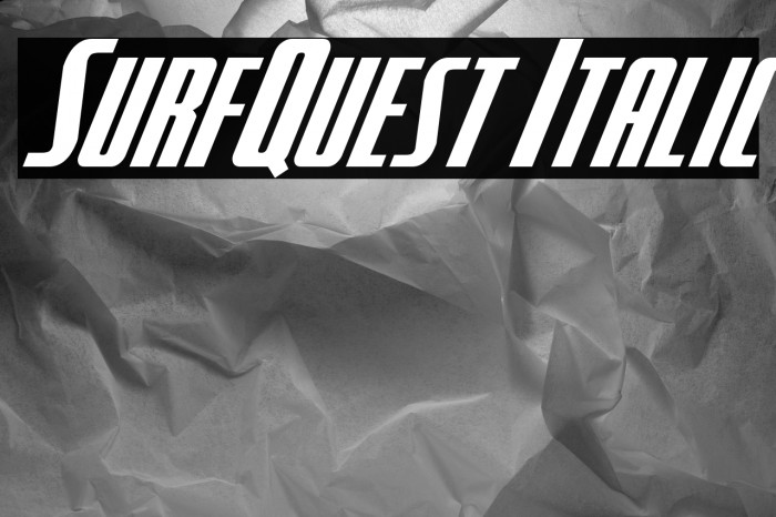 SurfQuest Italic Example 1