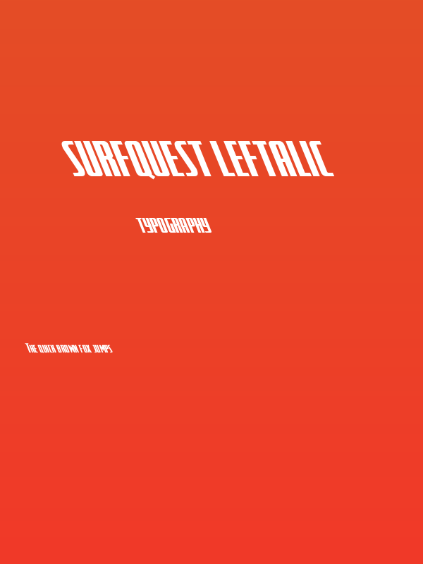 SurfQuest Leftalic Poster
