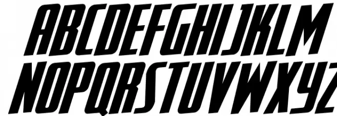 SurfQuest Rotalic フォント 大文字