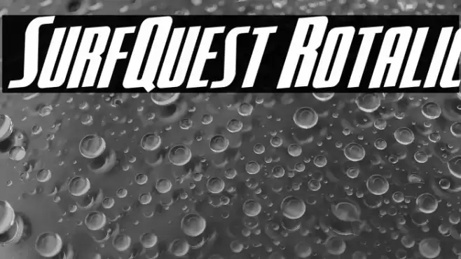 SurfQuest Rotalic Font examples