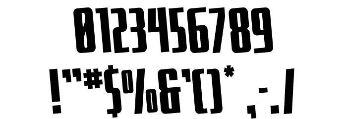 SurfQuest Rotated Font OTHER CHARS