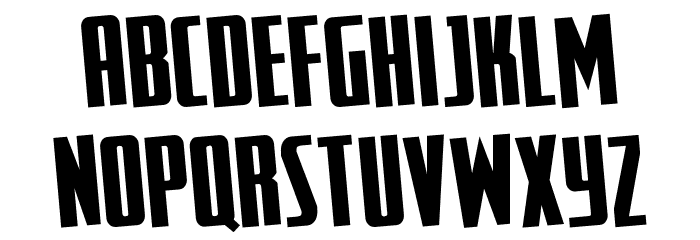 SurfQuest Rotated Font LOWERCASE
