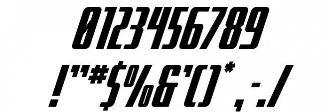 SurfQuest Semi-Italic Font OTHER CHARS