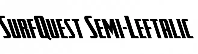 SurfQuest Semi-Leftalic  Free Fonts Download