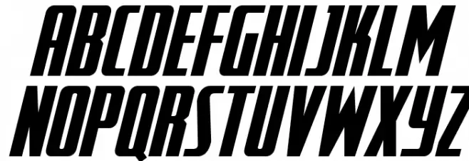 SurfQuest Slight-Italic Schriftart Groß