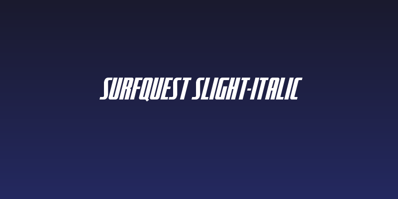 SurfQuest Slight-Italic Social Header