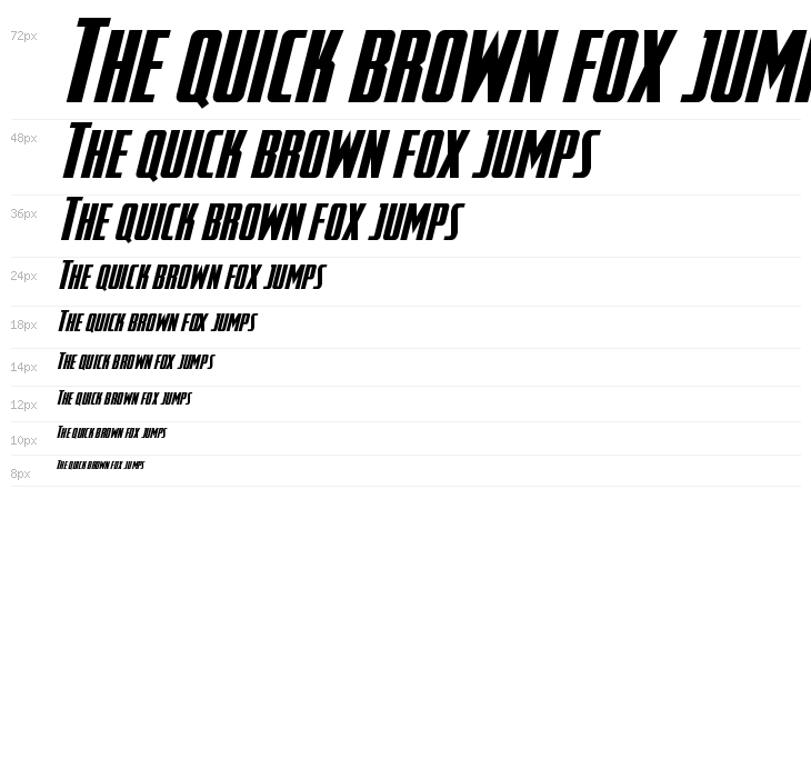 SurfQuest Slight-Italic Waterfall