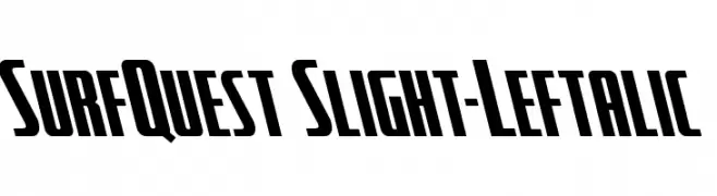 SurfQuest Slight-Leftalic  Free Fonts Download