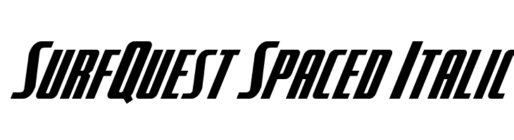 SurfQuest Spaced Italic  Descarca Fonturi Gratis