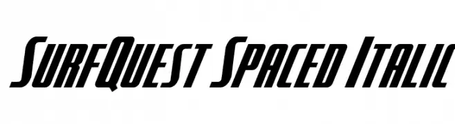 SurfQuest Spaced Italic  Free Fonts Download