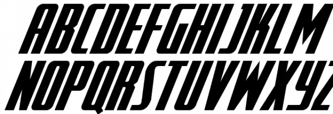 SurfQuest Spaced Italic Caratteri MAIUSCOLE