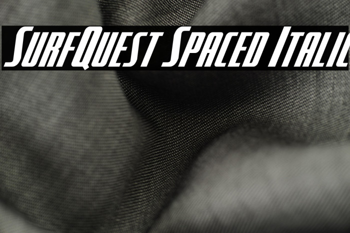 SurfQuest Spaced Italic Example 2