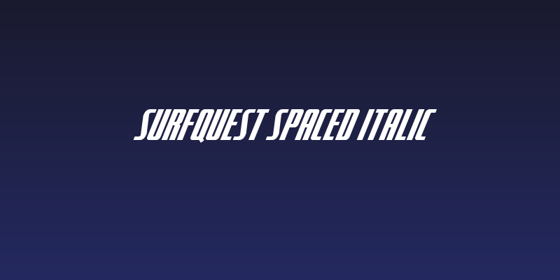 SurfQuest Spaced Italic Social Header