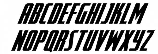 SurfQuest Spaced Italic Schriftart Kleinbuchstaben