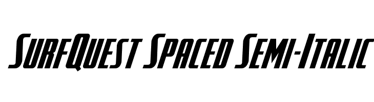SurfQuest Spaced Semi-Italic  नि: शुल्क फ़ॉन्ट्स डाउनलोड