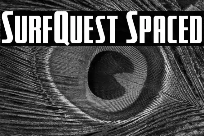 SurfQuest Spaced Font examples
