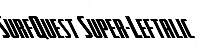 SurfQuest Super-Leftalic  Frei Schriftart Herunterladen