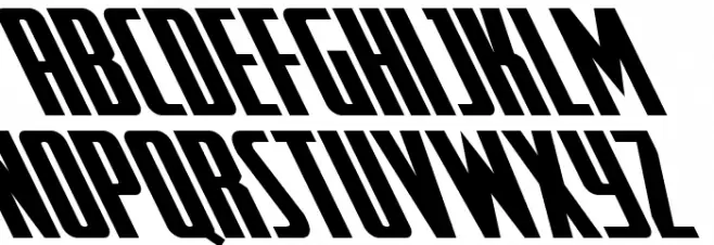 SurfQuest Super-Leftalic Шрифта ВЕРХНИЙ