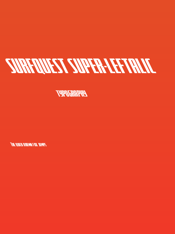 SurfQuest Super-Leftalic Poster