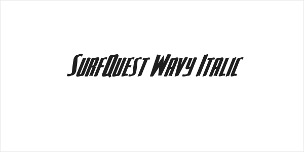 SurfQuest Wavy Italic Logo