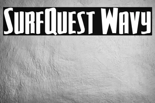 SurfQuest Wavy Font examples