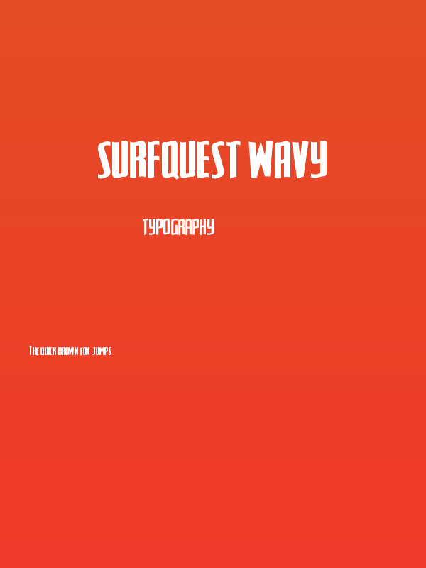 SurfQuest Wavy Poster