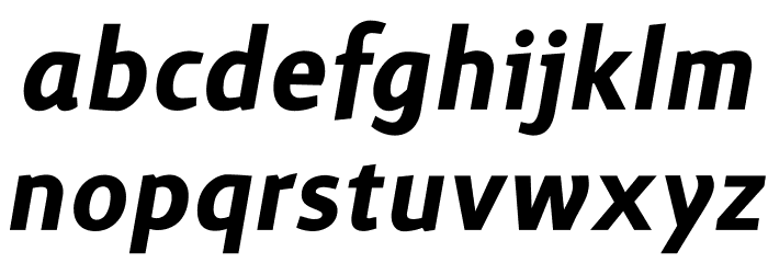 Surface Bold Italic Font LOWERCASE