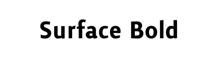 Surface Bold Font