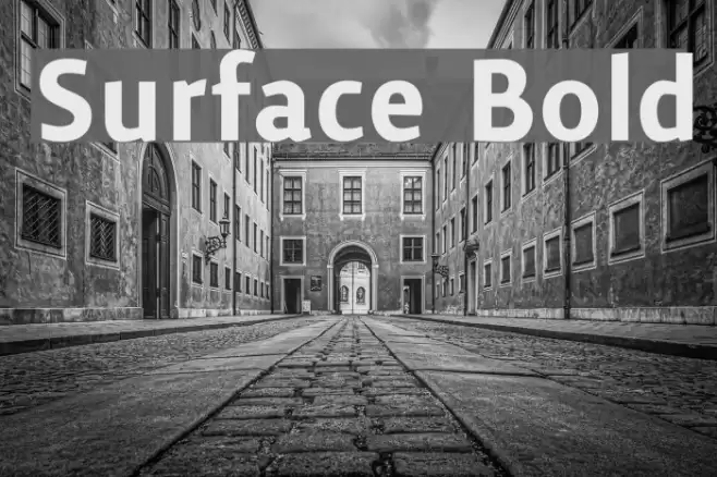 Surface Bold Font examples