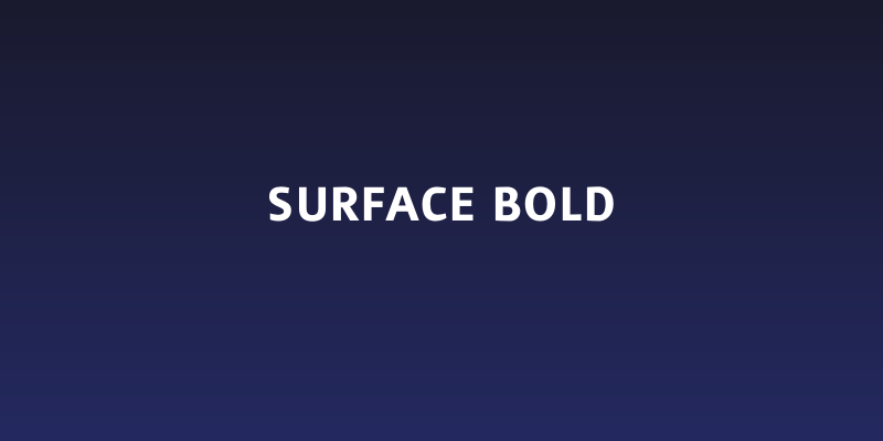 Surface Bold Social Header