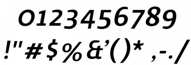 Surface Medium Italique Font OTHER CHARS