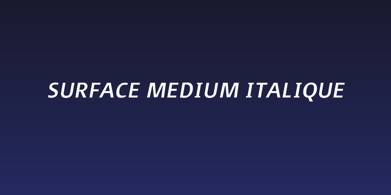 Surface Medium Italique Social Header