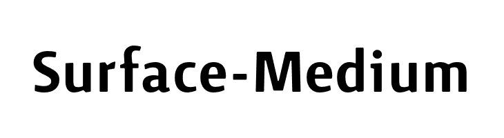 Surface-Medium  नि: शुल्क फ़ॉन्ट्स डाउनलोड