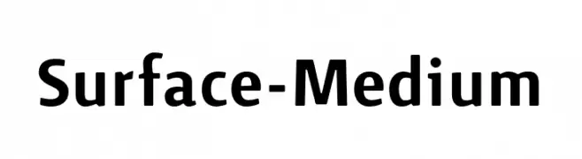 Surface-Medium  Frei Schriftart Herunterladen