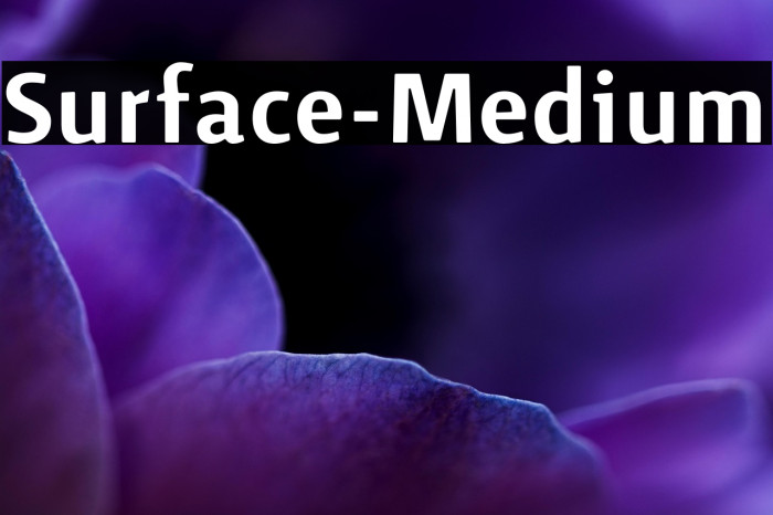 Surface-Medium Example 1