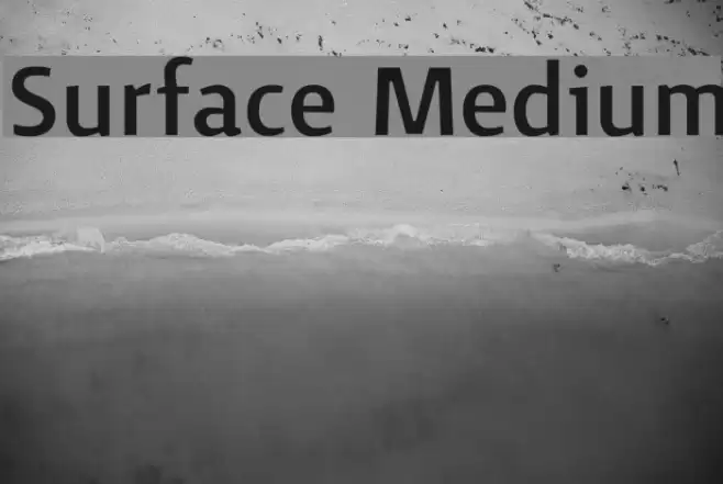 Surface Medium Font examples