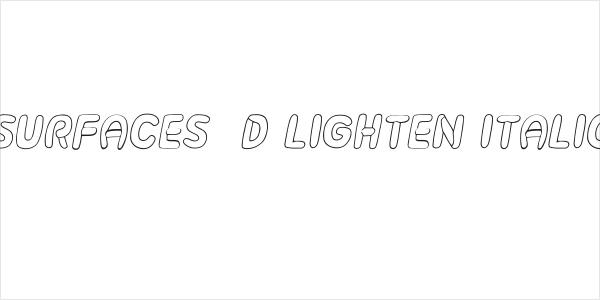 Surfaces 3D Lighten Italic Logo