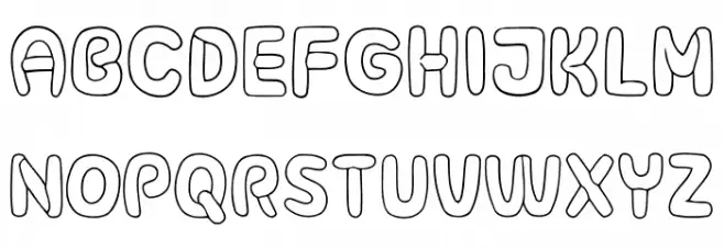 Surfaces 3D Lighten Regular Font Litere mari